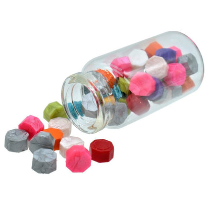 Wax Tablets Glass Bottle Mullti Colour CWGB00