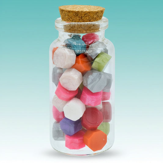 Wax Tablets Glass Bottle Mullti Colour CWGB00 by Gifthubmart