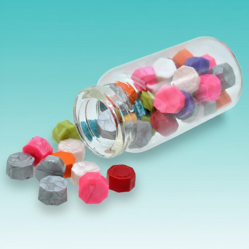 Wax Tablets Glass Bottle Mullti Colour CWGB00 by Gifthubmart