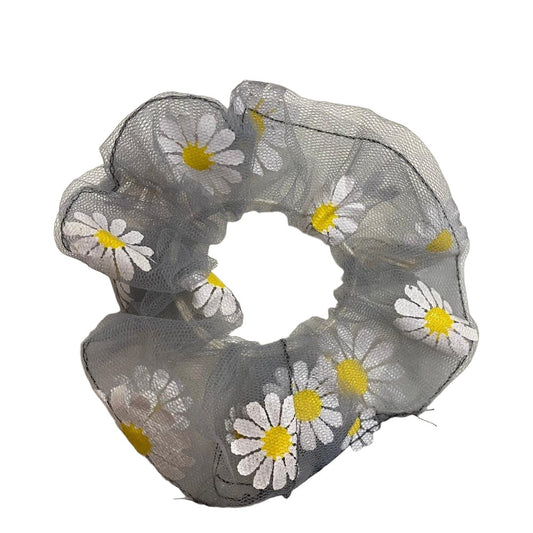 Daisy Printed Scrunchies