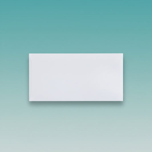 White Envelope 10.5" x 4.5" 100 GSM by Gifthubmart