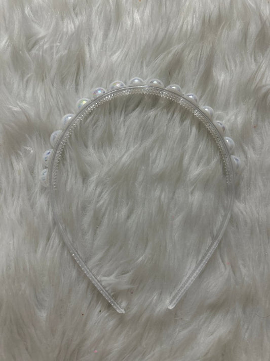White Pearl Hairband by Gift Hub Mart