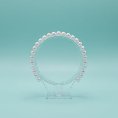 White Pearl Hairband by Gift Hub Mart