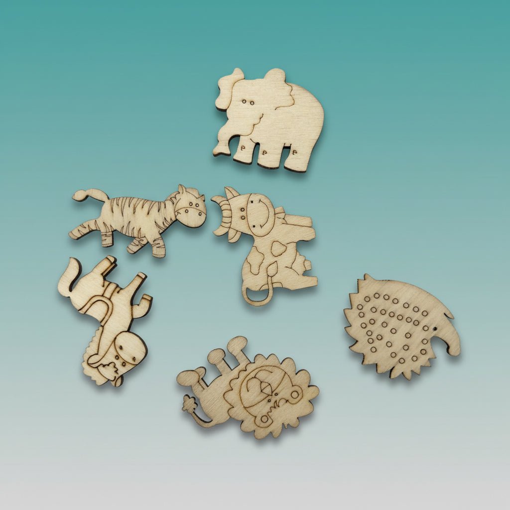 Wooden Craft Animals by Gifthubmart