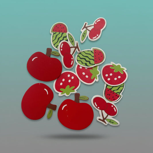 Wooden Mix Fruit Cut Out Sticker by Gifthubmart