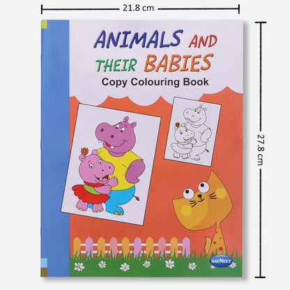 Navneet A Book of Copy Colouring Animal & Their Babies