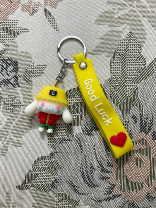 Yellow Cinnamoroll Keychain- Good Luck