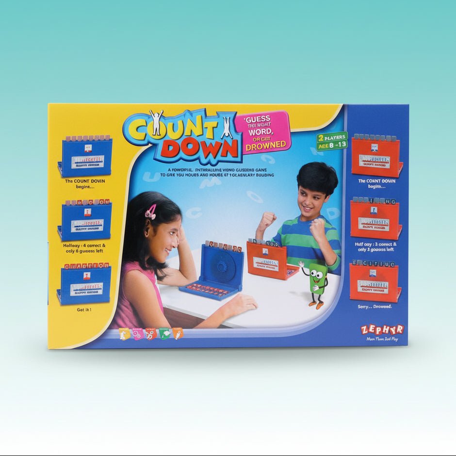 Zephyr Count Down Word Game 8-13 by Gifthubmart