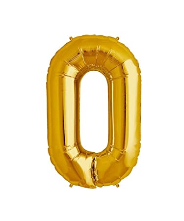 Golden Foil Balloon Alphabet O