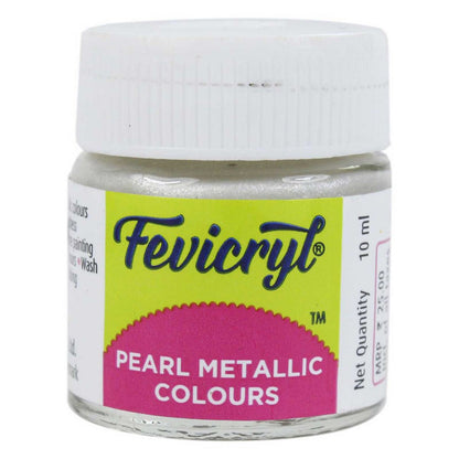 Fevicryl Pearl Metallic Colours 10ml (Silver 351)