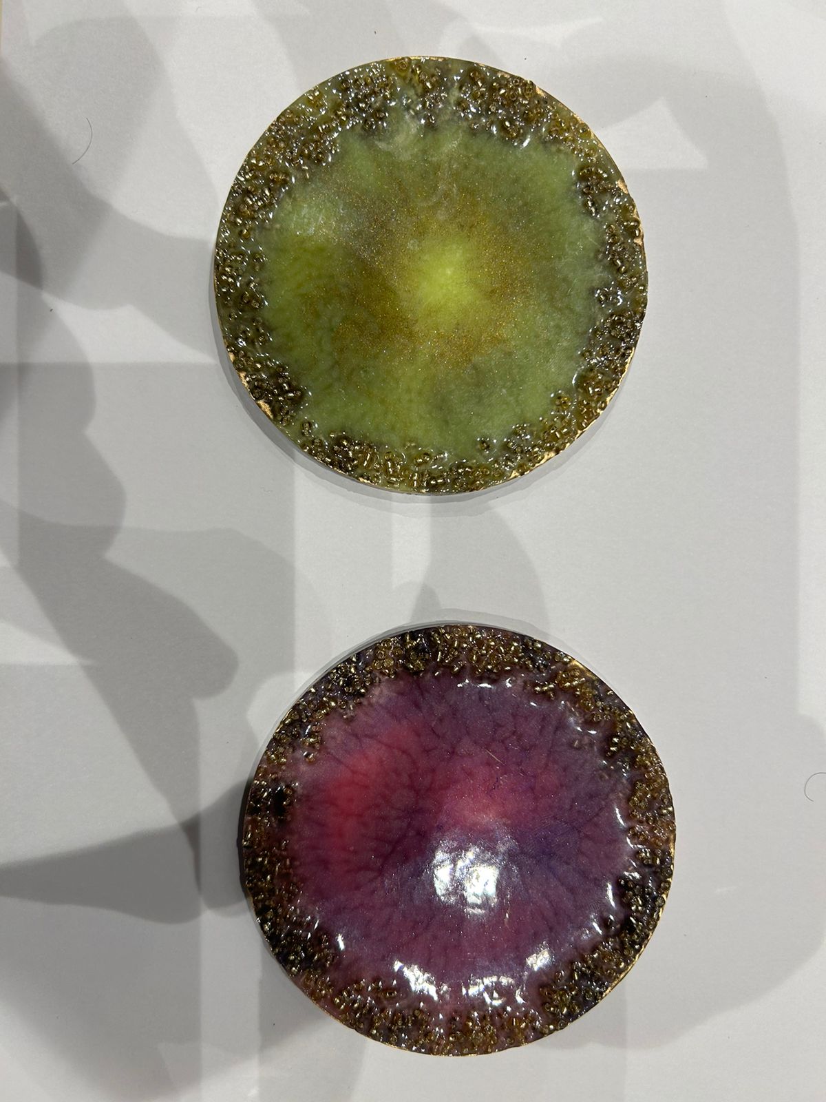 Handmade Resin Coasters set of 2