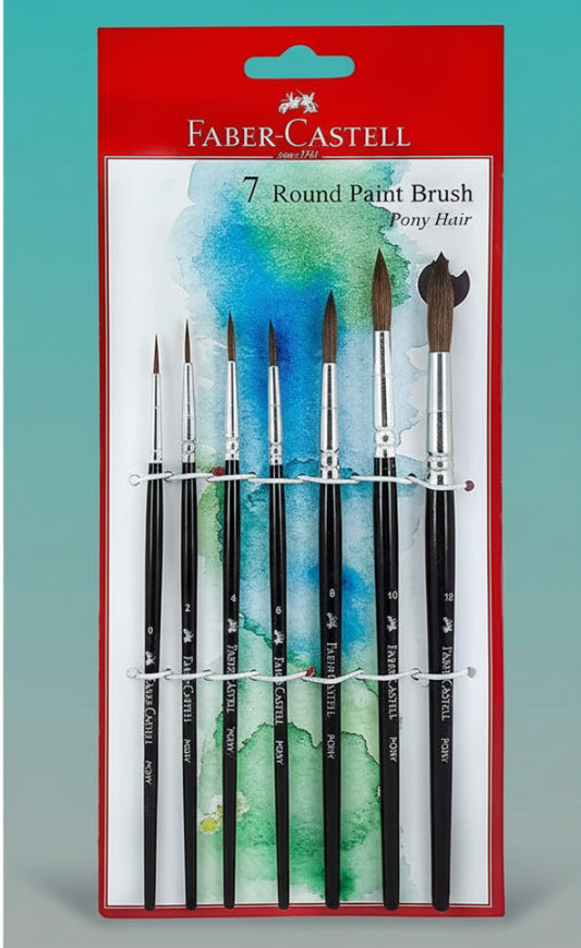 Assorted Paint Brushes (Set of 7) by Gifthubmart