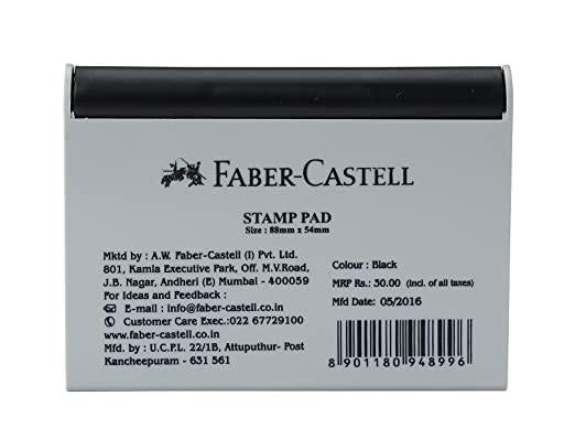 Faber Castell Stamp Pad Small (Black) - Gift Hub Mart