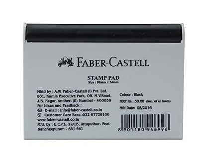 Faber Castell Stamp Pad Small (Black) - Gift Hub Mart