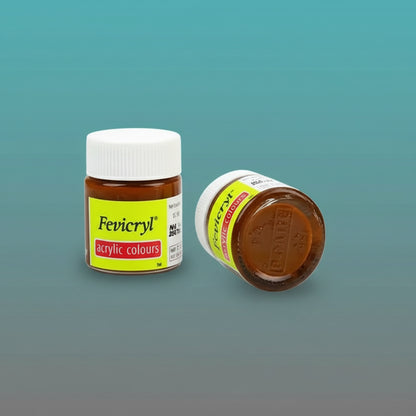 Fevicryl Acrylic Colours 15 ml (Dark Brown 05) by Gifthubmart