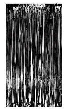 Foil Curtain Black by Gifthubmart
