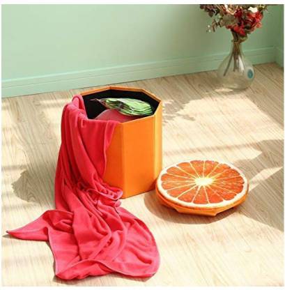 Foldable Storage Seating Pouffe  Kiwi