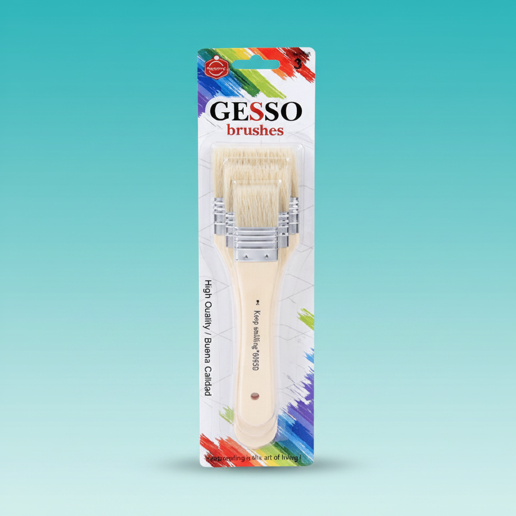 Gesso Painting Brush (Set of 3) by Gifthubmart