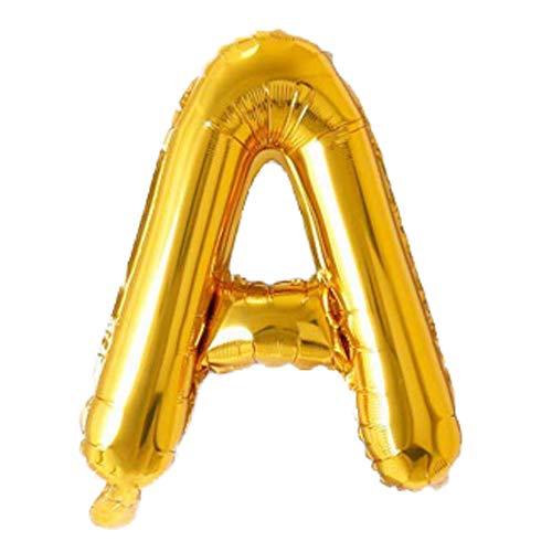 Golden Foil Balloon Alphabet A by Gifthubmart