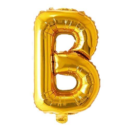 Golden Foil Balloon Alphabet B by Gifthubmart