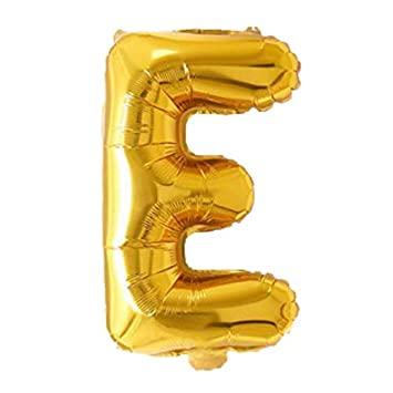 Golden Foil Balloon Alphabet E by Gifthubmart