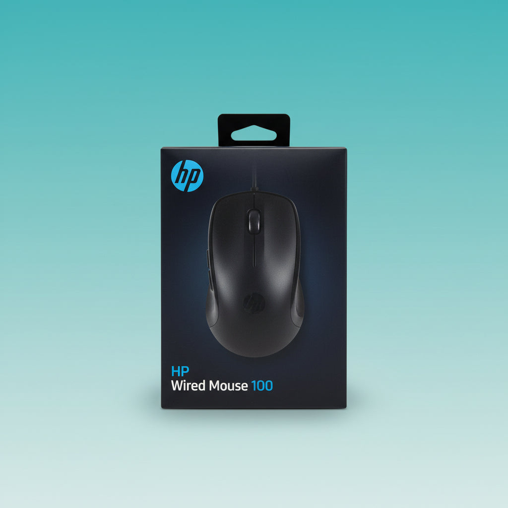 HP 100 Wired Mouse by Gifthubmart