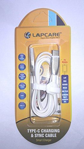 Lapcare USB Type C Charge & Sync Cable (2.4 Amp) by Gifthubmart