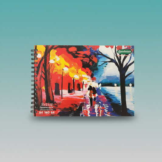 MRP205 A4 Artist Drawing Book With Butter Paper 140 GSM by Gifthubmart