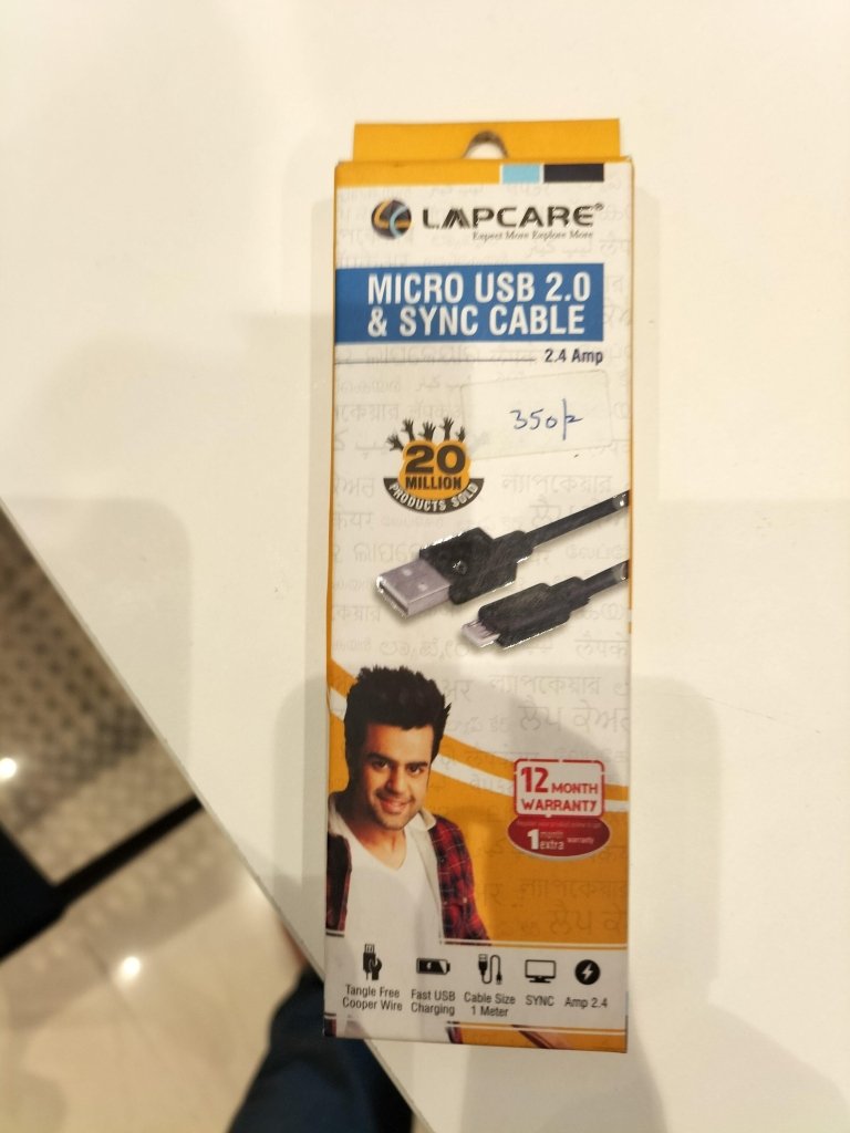 MRP350 Lapcare Data Cable Micro USB 2.0 by Gifthubmart
