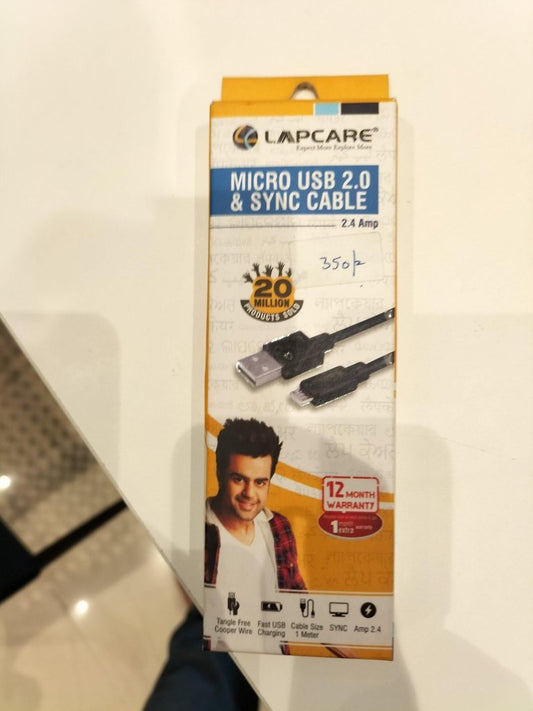 MRP350 Lapcare Data Cable Micro USB 2.0 by Gifthubmart