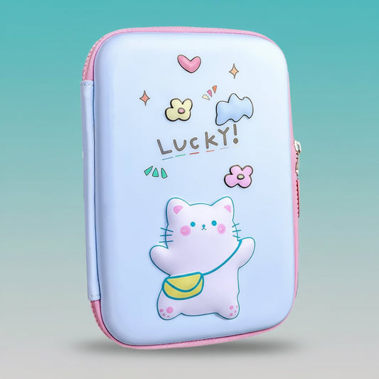 Pencil Pouch Lucky Cat by Gifthubmart