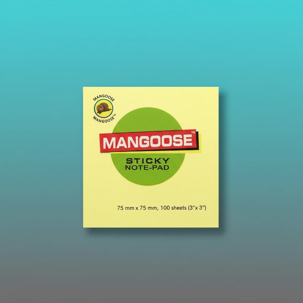 Post It Mangoose Sticky Notepad (4 Colours 3*3) by Gifthubmart