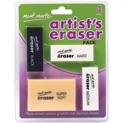 Mont Marte Artist's Eraser (Pack Of 4)