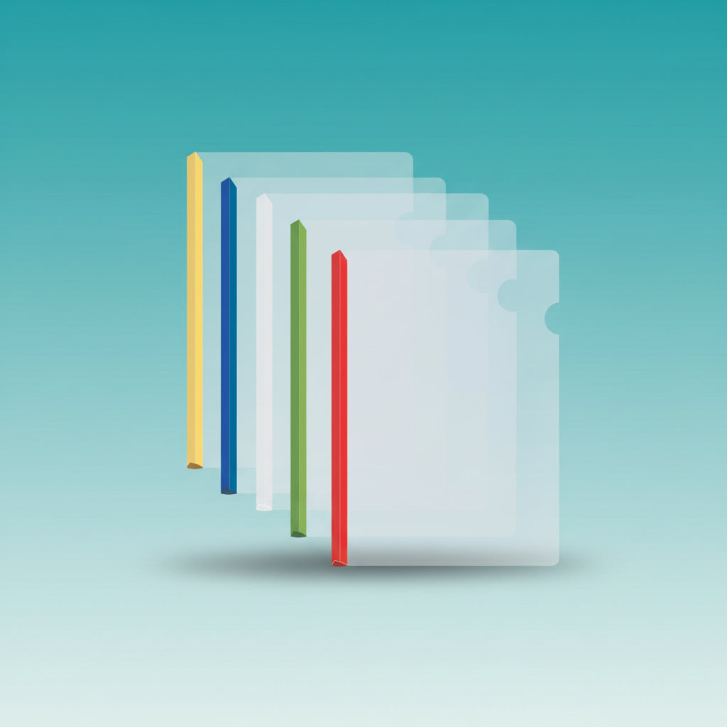 Stick File Folder Transparent by Gifthubmart