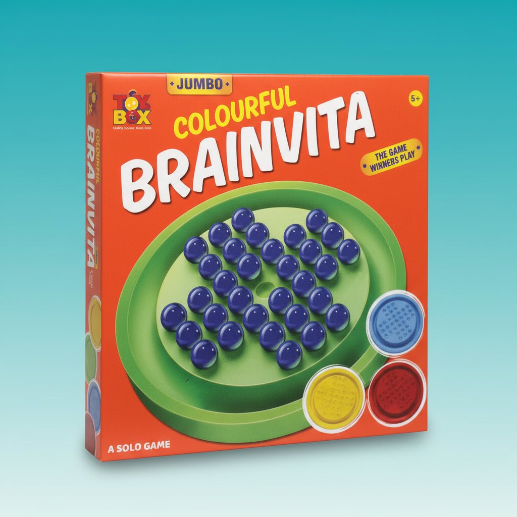 Toy Box Colourfull Brainvita Jumbo 5+ by Gifthubmart