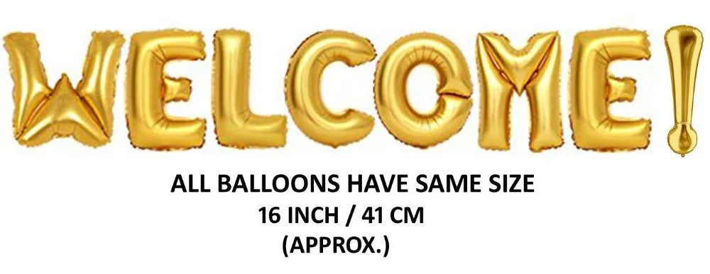 Welcome Foil Balloon 16"