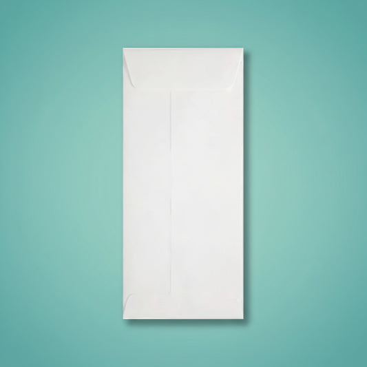 White Envelope 10" x 4.5" 100 GSM by Gifthubmart